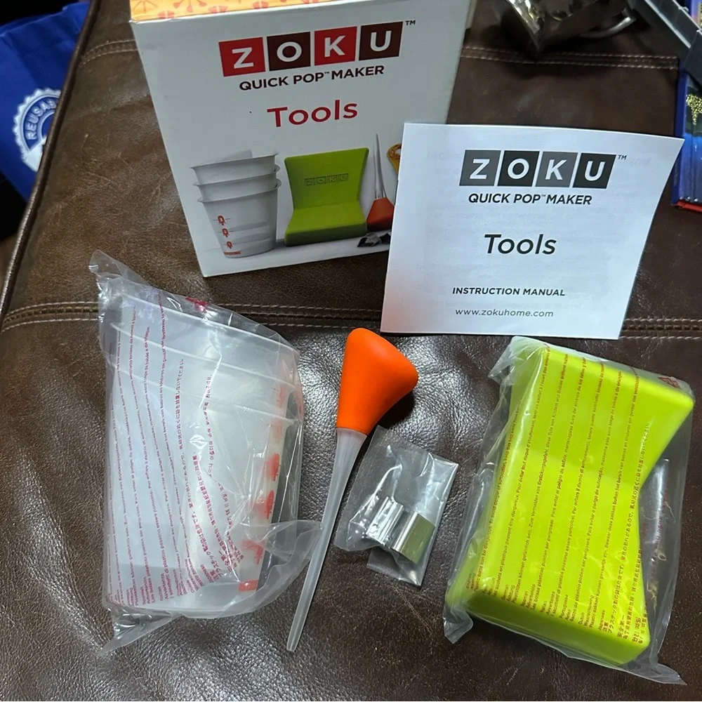 ZOKU‎ TOOLS Quick POP Popsicle Maker 8-Piece Set New Open Box